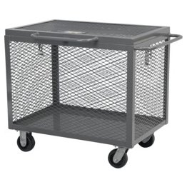Akro-Mils® Box Truck, Expanded Metal with Lid, 30" W x 36" L x 31-1/2" H - 1389772