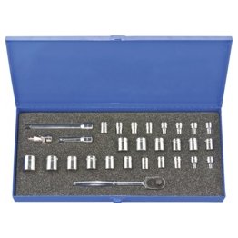 Williams® Socket Set, SAE/Metric, 3/8" Drive, 6 & 12pt, 23pc - 19657