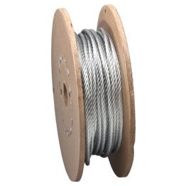  Wire Rope Uncoated 1400 Lb Safe Load 1/4" x 100' - 64285