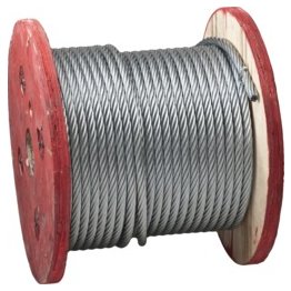  Wire Rope Uncoated 2880 Lb Safe Load 3/8" x 100' - 64286