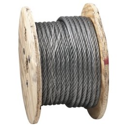  Wire Rope Uncoated 3200 Lb Safe Load 7/16" x 100' - 64287