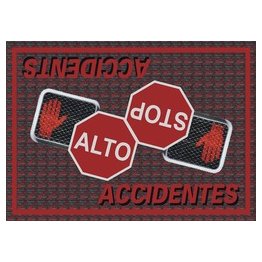 The Andersen Company Safety - Stop Accidents Message Mat - SF13629