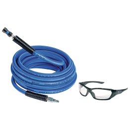  3/8" Airhose w/ Standard Industrial Safety Coupler with Clear Force Fl - 1635657