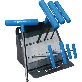 Eklind® Hex Key Set, Metric, T-Handle, Ball End, 8pc - 15798