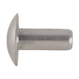  Solid Rivet Brazier Head Soft Aluminum 3/16" - 407
