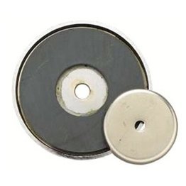 General Tools Shallow Pot Magnet, 12 lb Capacity, 1-3/8" Diameter - 1280651